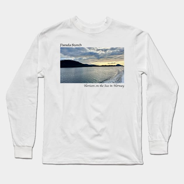 Horizon on the Sea in Norway Long Sleeve T-Shirt by Pamela Storch